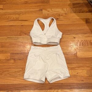 Women's White Athletic Shorts